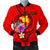Papua New Guinea Polynesian Custom Personalised Men's Bomber Jacket - Floral With Seal Red Red - Polynesian Pride