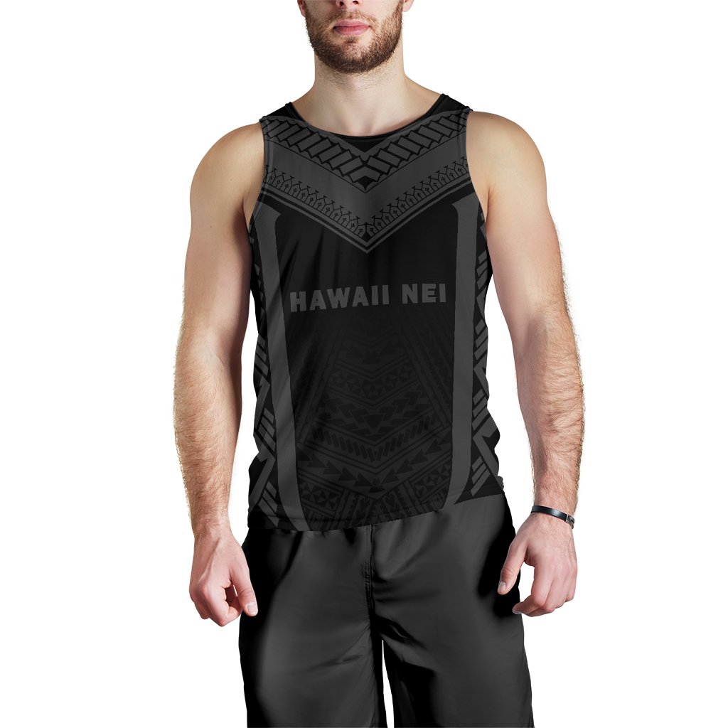 Hawaii Kanaka Polynesian Men's Tank Top Active Grey - Polynesian Pride