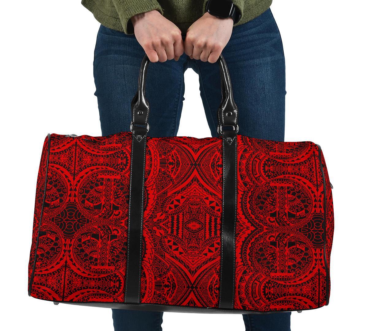 Polynesian Symmetry Red Hawaii Travel Bag Travel Bag One size Red - Polynesian Pride