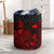 Papua New Guinea Laundry Basket - Polynesian Turtle Hibiscus Red Laundry Basket One Size Red - Polynesian Pride
