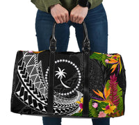 Chuuk State Travel Bag - Seal Spiral Polynesian Patterns Travel Bag - Black - Chuuk State One size Black - Polynesian Pride
