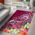 Samoa Area Rug - Turtle Plumeria (Pink) Pink - Polynesian Pride