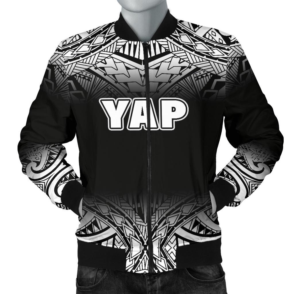Yap Men's Bomber Jacket - Fog Black Style Black - Polynesian Pride