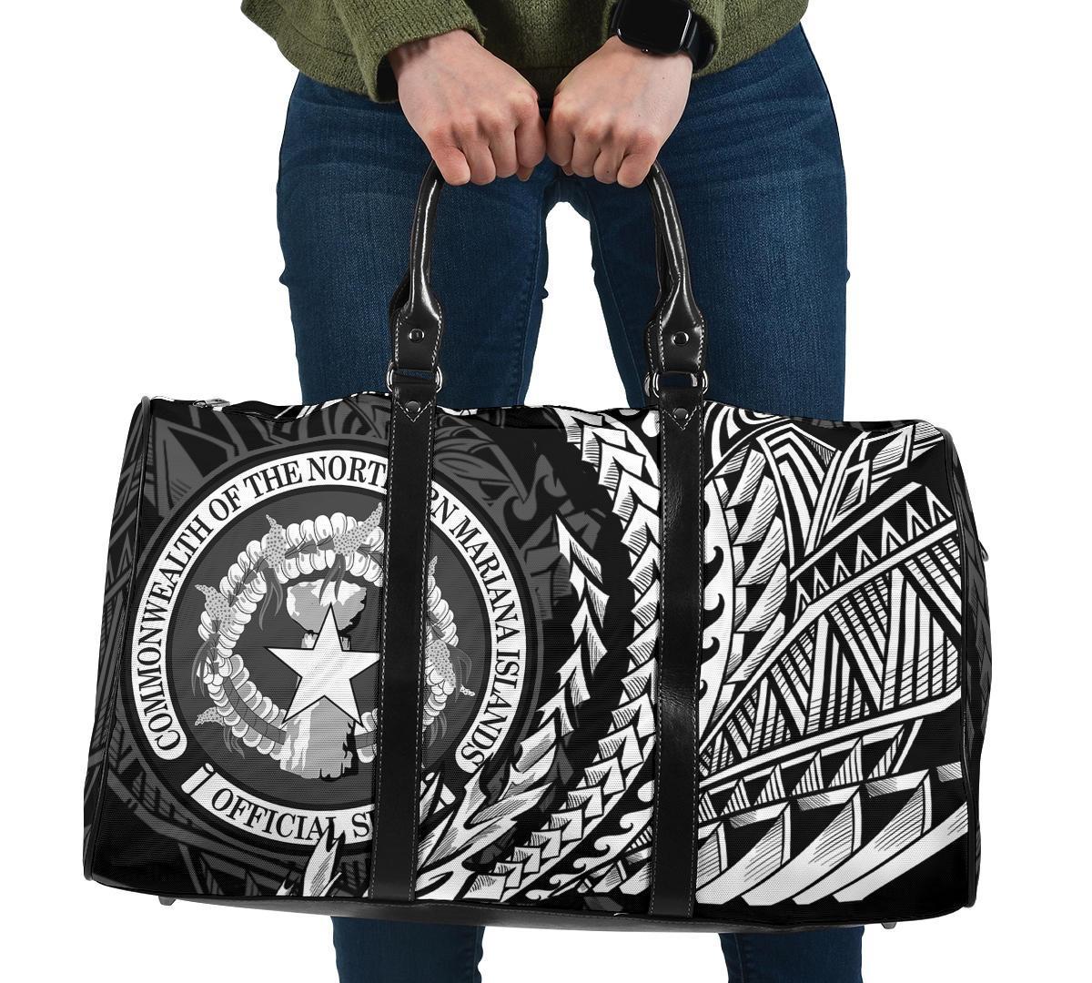 Northern Mariana Islands Travel Bag - Custom Personalised Wings Style Travel Bag - Black - Northern Mariana Islands One size Black - Polynesian Pride