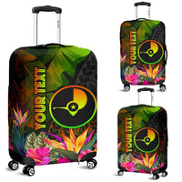 YAP Polynesian Personalised Luggage Covers - Hibiscus and Banana Leaves - Polynesian Pride