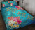 Hawaii Turtle Ocean Tropical Flowers Quilt Bed Set - Siri Style - AH - Polynesian Pride