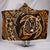Hawaii Turtle Polynesian Orange Hooded Blanket Hooded Blanket Orange - Polynesian Pride