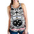 Samoa Women's Racerback Tank - Samoa Coat Of Arm, Polynesian Tattoo White,Black - Polynesian Pride