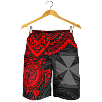Wallis and Futuna Polynesian Short (Men) - Red Turtle - Polynesian Pride