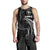 Hawaii Polynesian Men Tank Top - White Tribal Wave - Polynesian Pride