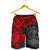 Vanuatu Polynesian Shorts (Men) - Red Turtle - Polynesian Pride