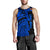 (Custom Personalised) Polynesian Guinea Men's Tank Top - Moana Maui Tattoo With Coat Of Arm Guinea Blue - Polynesian Pride