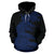 Hoodie Polynesian Tattoo Blue - Polynesian Pride