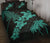 Hawaii Turtle Plumeria Coconut Tree Polynesian Quilt Bed Set - Turquoise - Polynesian Pride