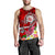 Hawaii Polynesian Men's Tank Top - Hawaii Seal With Turtle Plumeria (Red) - Polynesian Pride