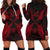 Wallis And Futuna Polynesian Hoodie Dress Map Red Red - Polynesian Pride