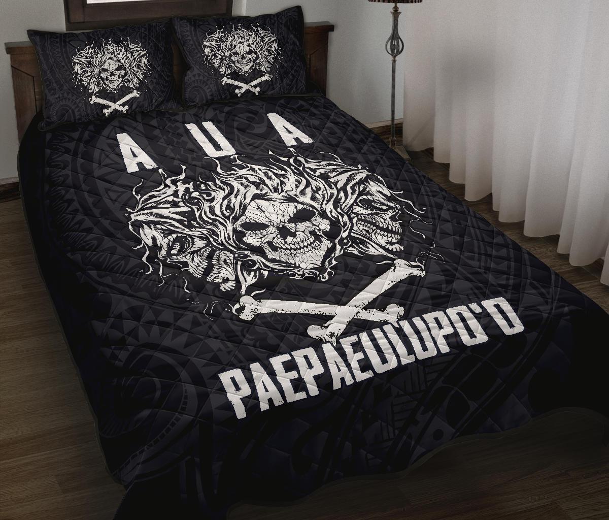 American Samoa Polynesian Quilt Bed Set - Aua Paepaeulupo'o Art - Polynesian Pride
