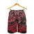 Samoa Polynesian Custom Personalised Men's Shorts - Eagle Tribal Pattern Red - Polynesian Pride