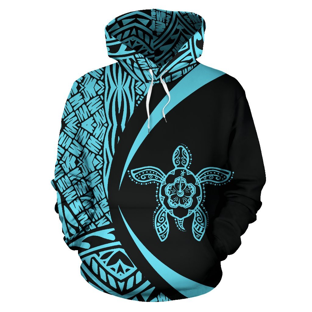 American Samoa Turtle Polynesian Hoodie Circle Style 06 - Polynesian Pride