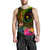 Chuuk Polynesian Personalised Men's Tank Top - Hibiscus and Banana Leaves - Polynesian Pride