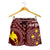 Papua New Guinea Women's Shorts - Flag With Polynesian Patterns (Red) - Polynesian Pride