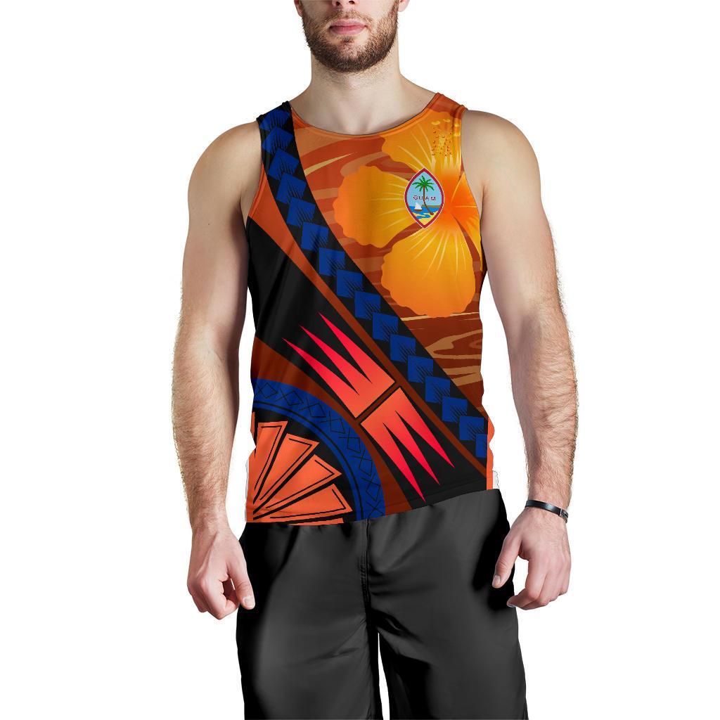 Guam Polynesian Men Tank Top - Sport Style - Polynesian Pride