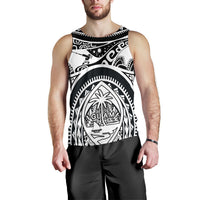 Polynesian Men's Tank Top - Guam Flag, Seal with Maui Moana Tattoo - Polynesian Pride