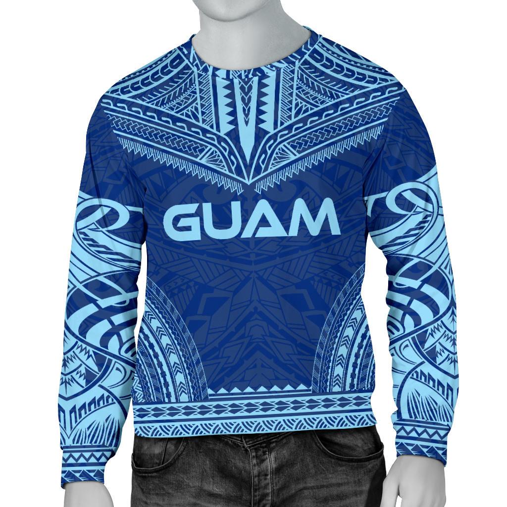 Guam Sweater - Polynesian Chief Flag Version Unisex White - Polynesian Pride
