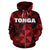 Tonga All Over Zip up Hoodie Pattern Style - Polynesian Pride