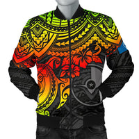 Yap Polynesian Bomber Jacket (Men) - Reggae Turtle Reggae - Polynesian Pride