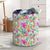 Hawaii Watercolor Vintage Floral Tropical Bird of Paradise Hawaii Laundry Basket AH Laundry Basket - 1 One Size White - Polynesian Pride