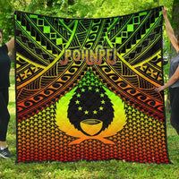 Polynesian Pohnpei Premium Quilt - Reggae Vintage Polynesian Patterns - Polynesian Pride