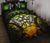 Kosrae Polynesian Quilt Bed Set Hibiscus Reggae Black - Polynesian Pride