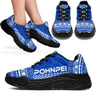 Pohnpei Chunky Sneakers - Polynesian Chief Flag Version - Polynesian Pride