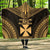 Wallis And Futuna Polynesian Chief Hooded Blanket - Gold Version Hooded Blanket Gold - Polynesian Pride