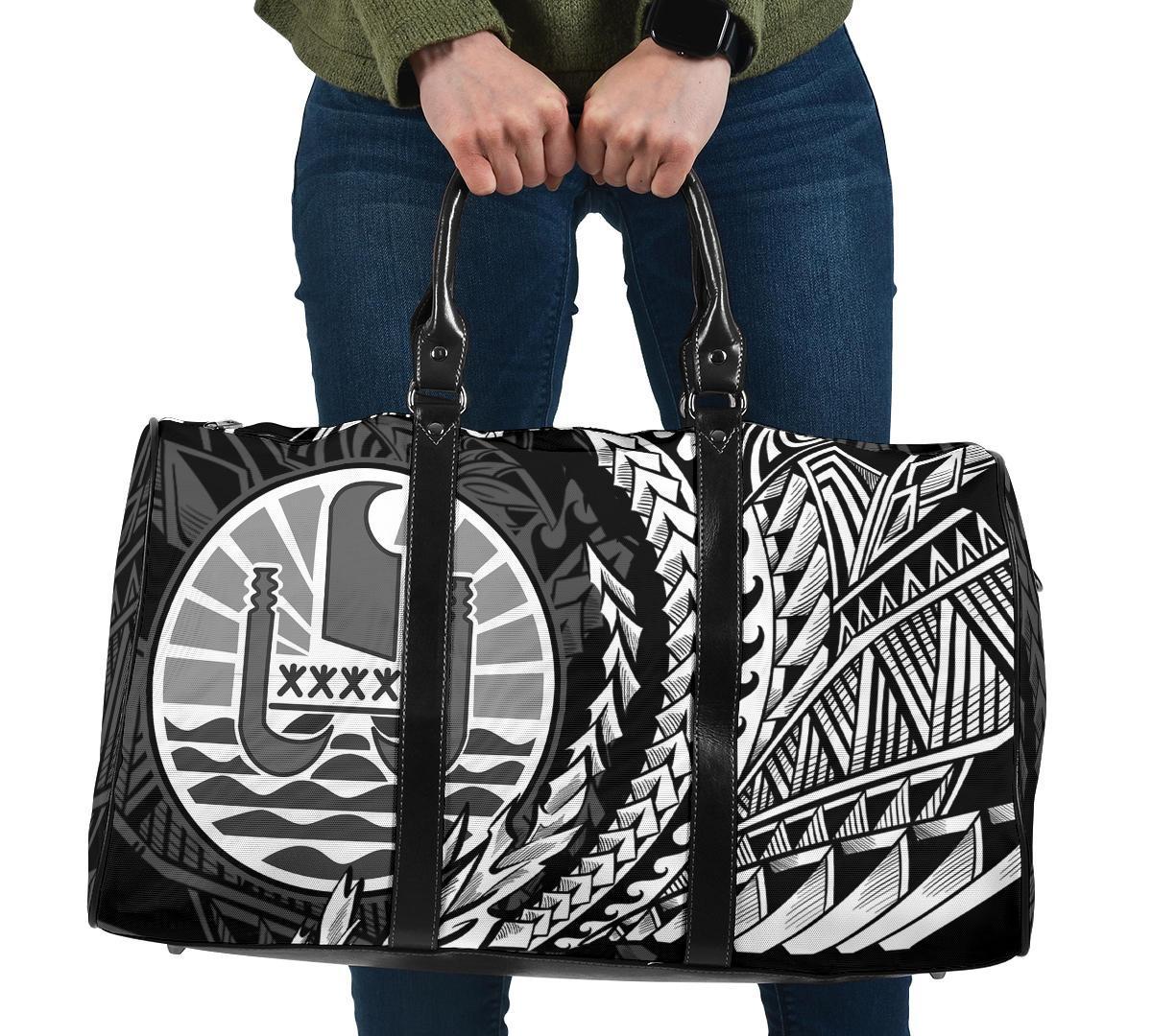 Tahiti Travel Bag - Custom Personalised Wings Style Travel Bag - Black - Tahiti One size Black - Polynesian Pride