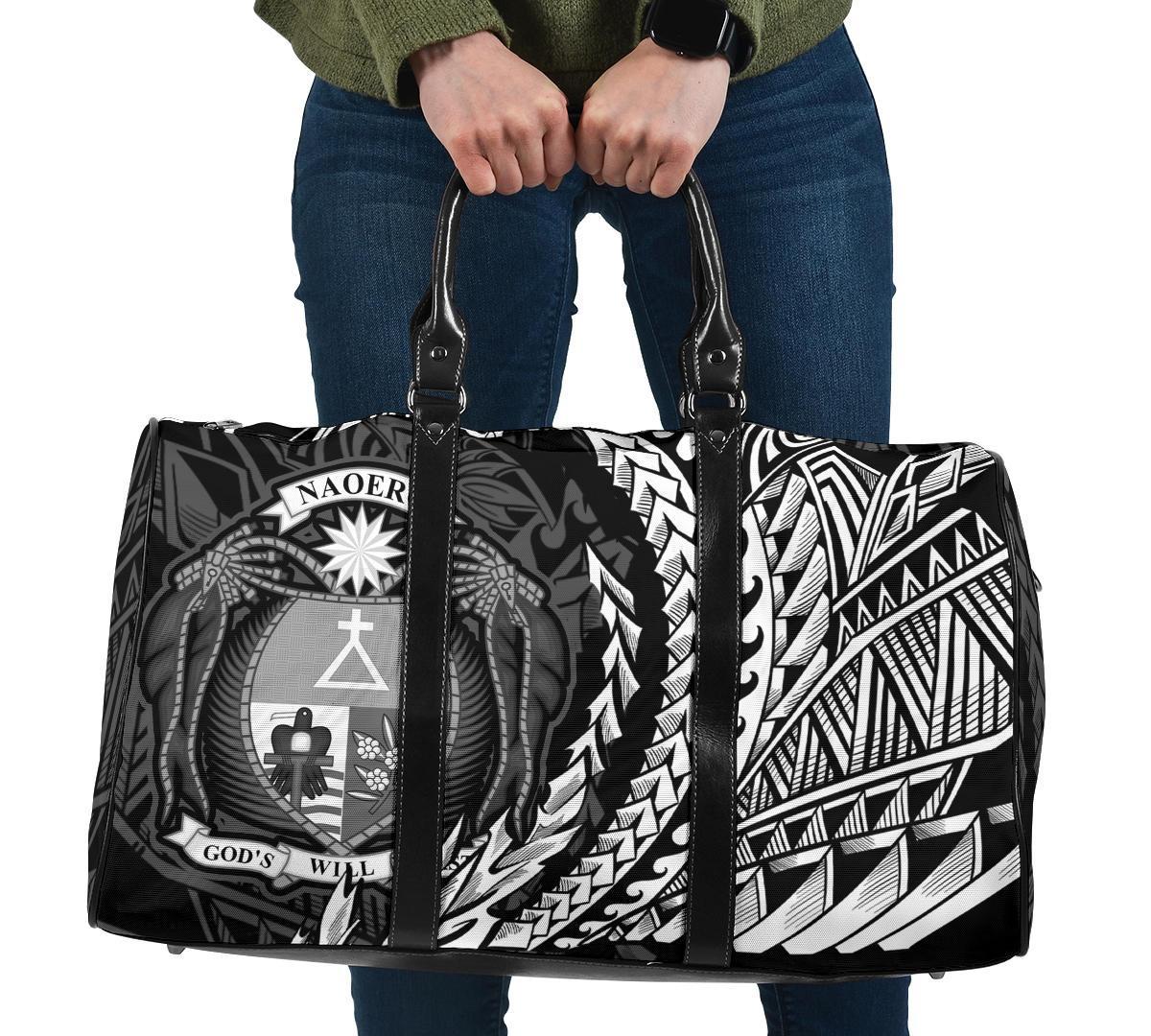 Nauru Travel Bag - Wings Style Travel Bag - Black - Nauru One size Black - Polynesian Pride