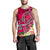 Hawaii Men's Tank Top - Turtle Plumeria Polynesian Tattoo Pink Color - Polynesian Pride