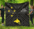 Papua New Guinea Premium Quilt - Flag With Polynesian Patterns (Black) - Polynesian Pride