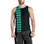 Hawaii Kakau Polynesian Hammerhead Shark Personalized Men's Tank Top - Turquoise - Polynesian Pride