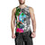 Guam Men's Tank Top White - Turtle Plumeria Banana Leaf - Polynesian Pride