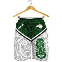 Combo Polo Shirt and Men Short New Zealand Maori Rugby Pride Version - White - Polynesian Pride