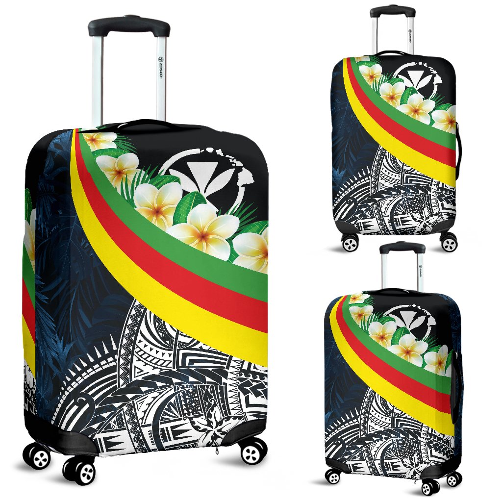 Polynesian Hawaii Luggage Covers - Kanaka Maoli With Plumeria Style - Polynesian Pride