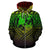 Tonga All Over Zip up Hoodie Lift up Reggae - Polynesian Pride
