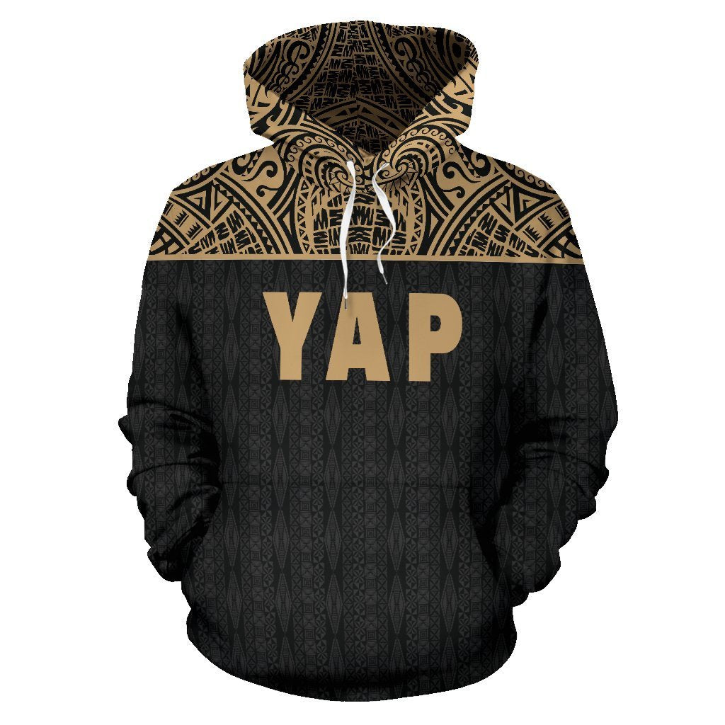 Yap All Over Hoodie Gold Version - Polynesian Pride