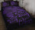 Hawaii Turtle Ohana Hibiscus Poly Quilt Bed Set Purple - Polynesian Pride