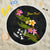 Kosrae Custom Personalised Beach Blanket - Plumeria Tribal One style One size BLACK - Polynesian Pride