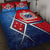 Samoa Quilt Bed Set - Samoa Flag with Polynesian Patterns Blue - Polynesian Pride