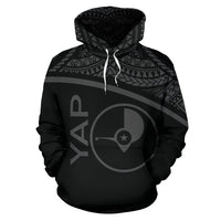 Yap All Over Hoodie Micronesia Curve Style - Polynesian Pride