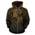 Tonga All Over Zip up Hoodie Lift up Gold - Polynesian Pride